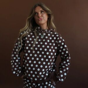 Dottie Cozy polka dot Hoodie